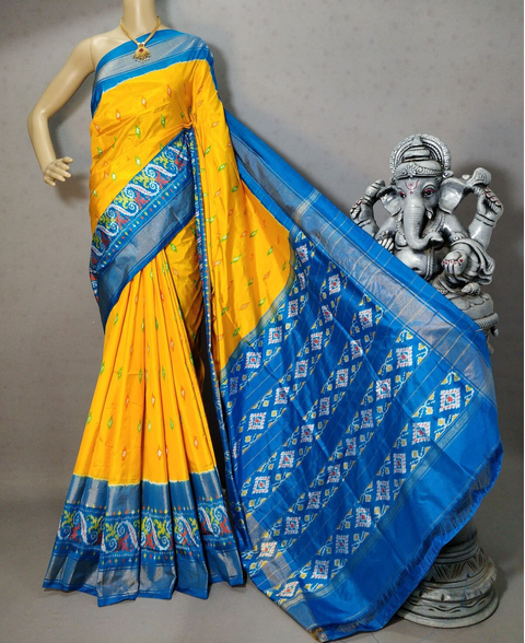 PRIHIDSS4V23BSCD19- Ikat silk saree