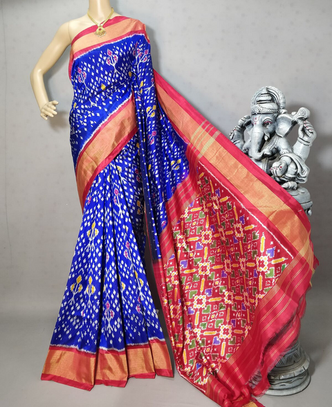 PRIHIDSS4D26TTCD22- Ikat silk saree