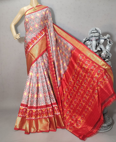 PRIHIDSS5J25NCDD10- Ikat silk saree