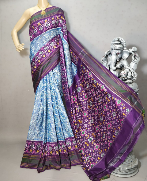 PRIHIDSS4V23BSCD27- Ikat silk saree