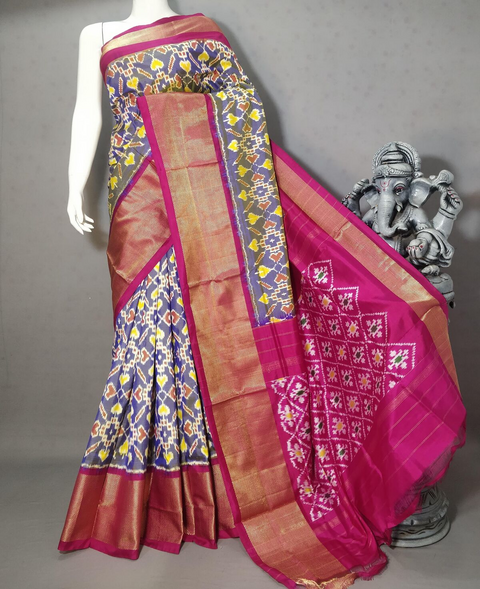 PSTHIDSS5J06NCDC06- Ikat silk saree