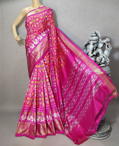 PRIHIDSS4V04BSCC15- Ikat silk saree