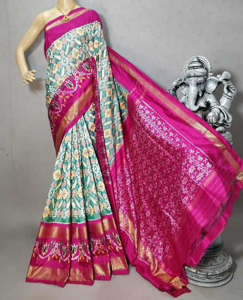 PRIHC3PS4O14NCCD26- Ikat silk saree