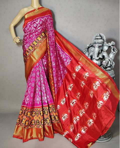 PRIHIDSS4V12NDCD28- Ikat silk saree