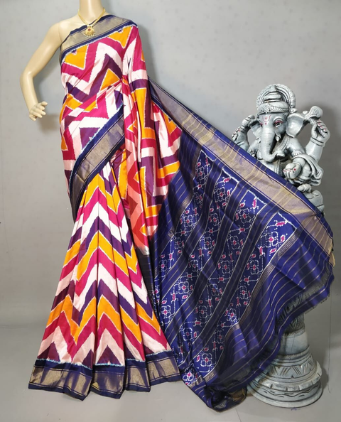 PRIHIDSS4S23BSDD26- Ikat silk saree