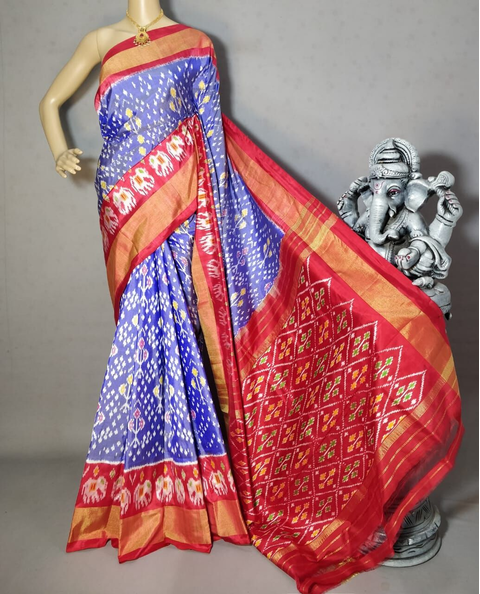 PRIHIDSS4S25TSDC10- Ikat silk saree