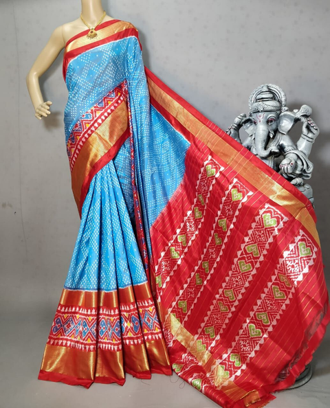 PRIHC3PS4O14NCCD04- Ikat silk saree