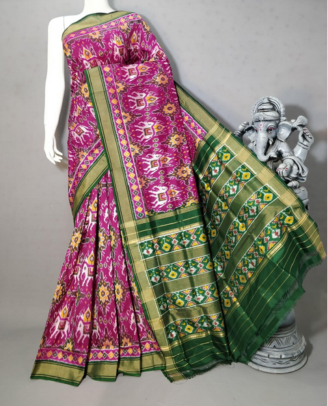 PSTHIDSS4D02NCCD09- Ikat silk saree