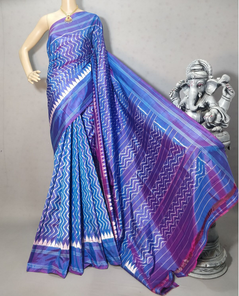 PRIHIDSS5J10TTCD25- Ikat silk saree