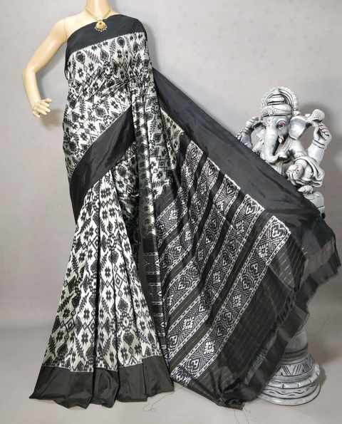 PRIHIDSS4D30BSCD17- Ikat silk saree