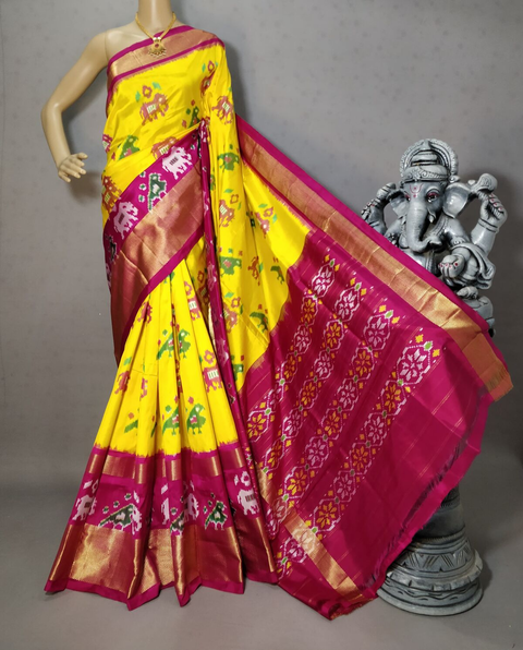 PRIHIDSS4S21NDCD06- Ikat silk saree