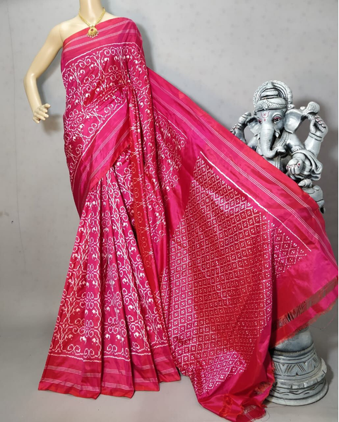 PRIHIDSS4O23BSDC13- Ikat silk saree