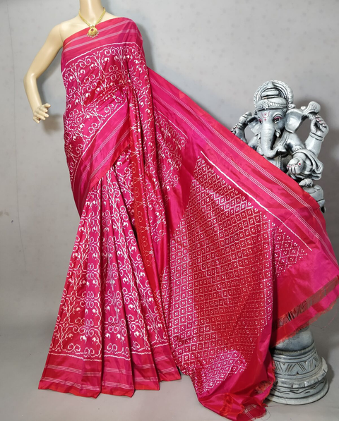 PRIHIDSS4V04BSCC08- Ikat silk saree