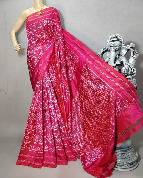 PRIHIDSS4D11BSCC22- Ikat silk saree