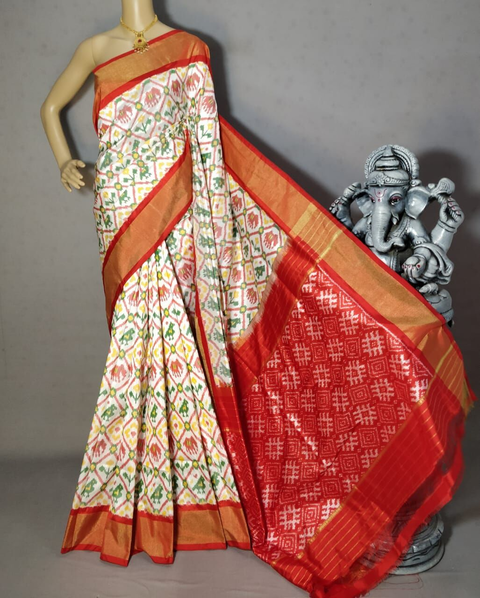 PRIHIDSS4S23BSDD21- Ikat silk saree