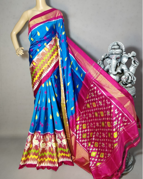 PGMRIDSS4V25TSDC19- Ikat silk saree