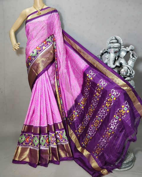 PRIHC3PS4O14NCCD10- Ikat silk saree