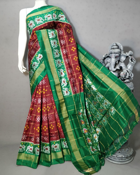 PSTHIDSS4D02NCCD07- Ikat silk saree