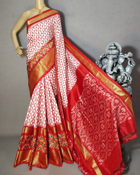 PRIHIDSS4V12NDCD10- Ikat silk saree