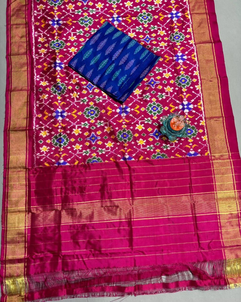 PSSISDST4V30FSCD36- Ikat Silk dupatta with Ikat sico top