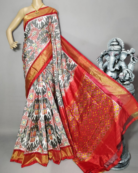 PRIHIDSS4D13NCDD13- Ikat silk saree