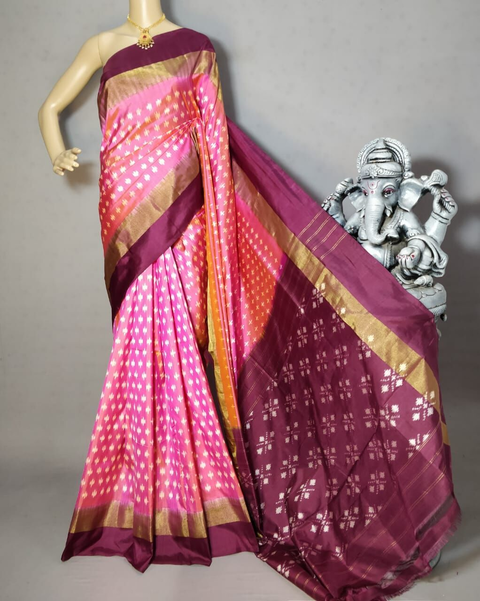 PRIHIDSS4O25TSDD07- Ikat silk saree