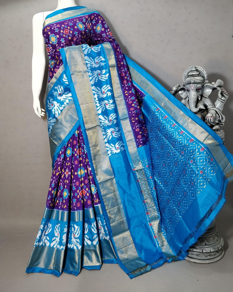 PSTHIDSS4D08NDDC01- Ikat silk saree