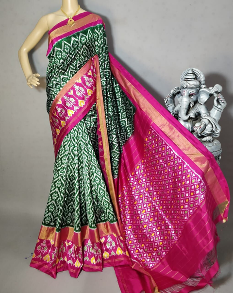 PRIHIDSS4S23BSDD14- Ikat silk saree