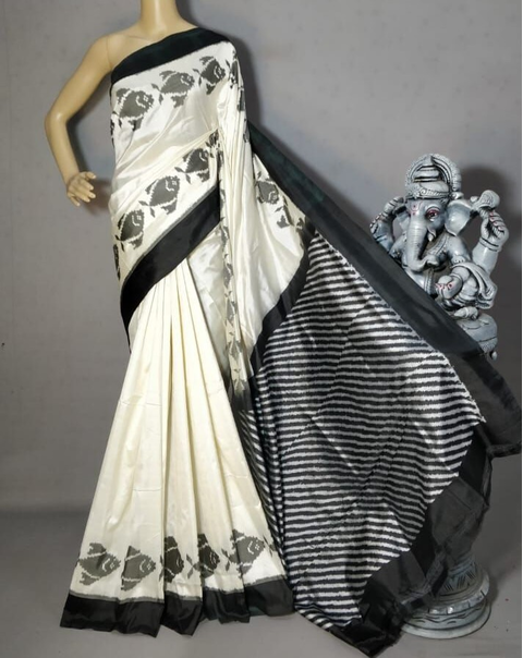 PGMRIDSS4S19BBDC09- Ikat silk saree