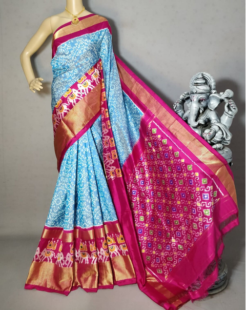 PRIHIDSS4O07NCDD20- Ikat silk saree