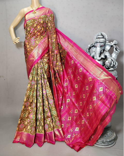 PRIHC3PS4O14NCCD30- Ikat silk saree