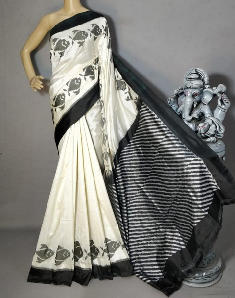 PGMRIDSS4G06BXDD06- Ikat silk saree