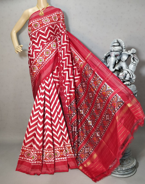 PRIHIDSS4V23BSCD13- Ikat silk saree