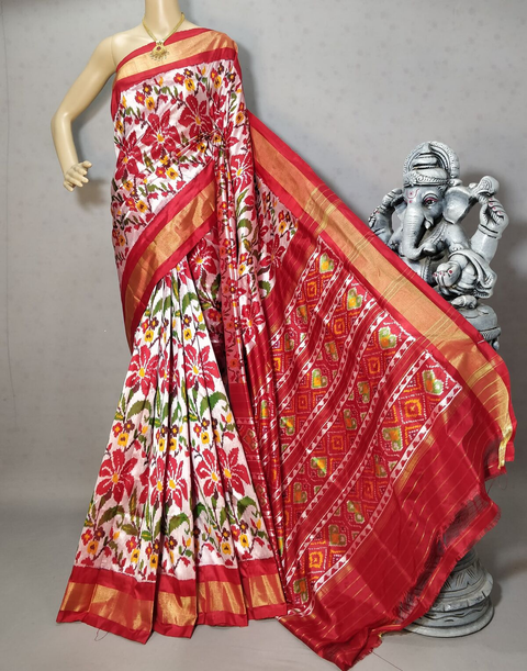 PRIHIDSS4V04BSCC25- Ikat silk saree