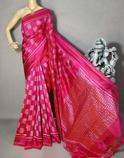 PRIHIDSS4D23BSCD13- Ikat silk saree