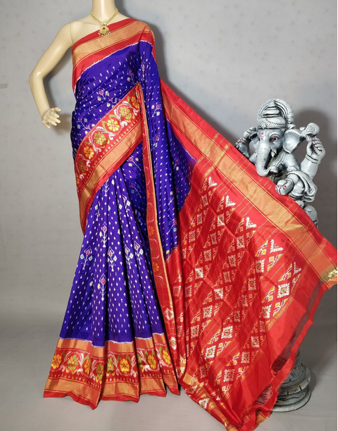 PRIHIDSS4V23BSCD18- Ikat silk saree