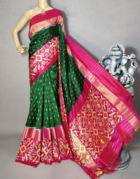 PRIHIDSS4S23BSDD22- Ikat silk saree