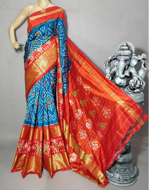 PRIHIDSS4V12NDCD02- Ikat silk saree