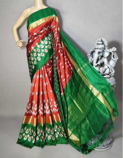 PWCKIDSS5J23TCDC11- Ikat silk saree