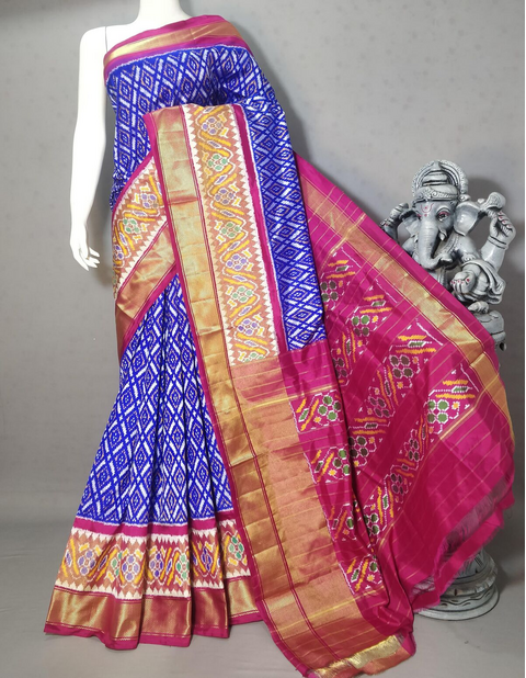 PSTHIDSS5J08NDCD13- Ikat silk saree