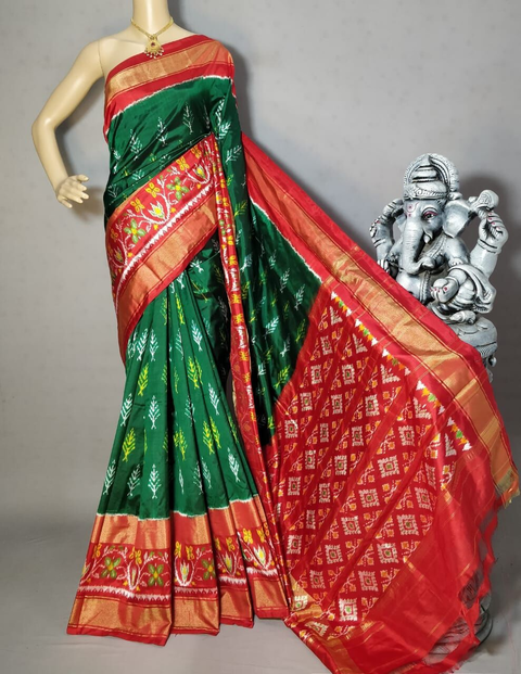 PRIHIDSS4S30BSDC22- Ikat silk saree