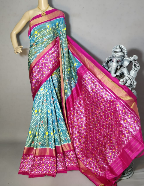 PRIHIDSS4S23BSDD18- Ikat silk saree