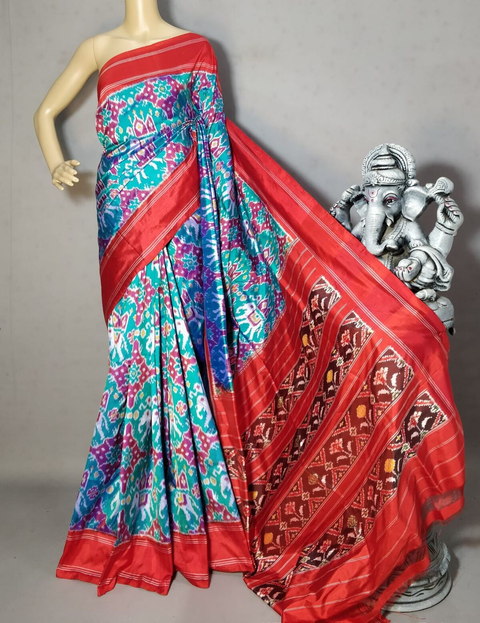 PGMRIDSS4G14NCDC21- Ikat silk saree