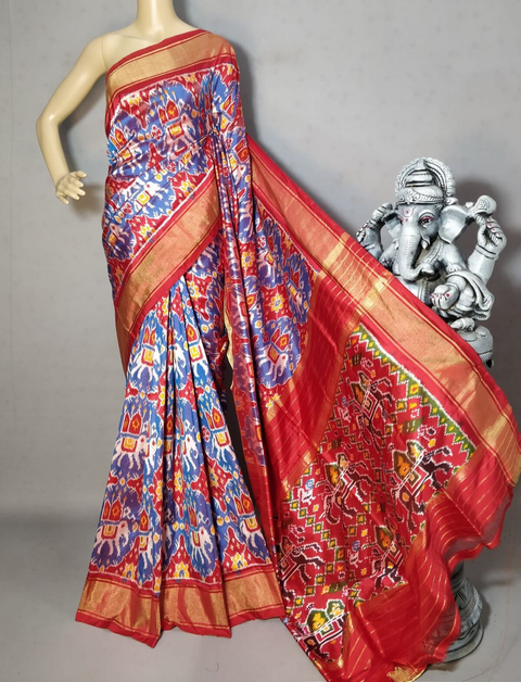 PGMRIDSS4G14NCDC16- Ikat silk saree