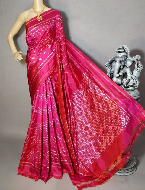 PRIHIDSS4D23BSCD25- Ikat silk saree