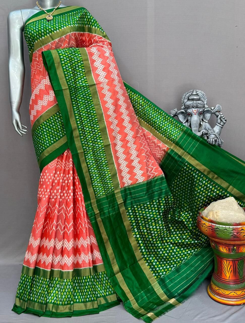 PSNTIDSS4V23TTCC20- Ikat silk saree