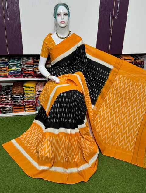 PSRGICTS4S22INCC39- Ikat cotton saree