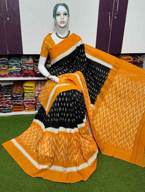 PSRGICTS4S22INCC53- Ikat cotton saree