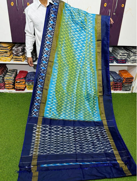 PSRGILWS4S20XDCD40- light weight Ikat silk saree