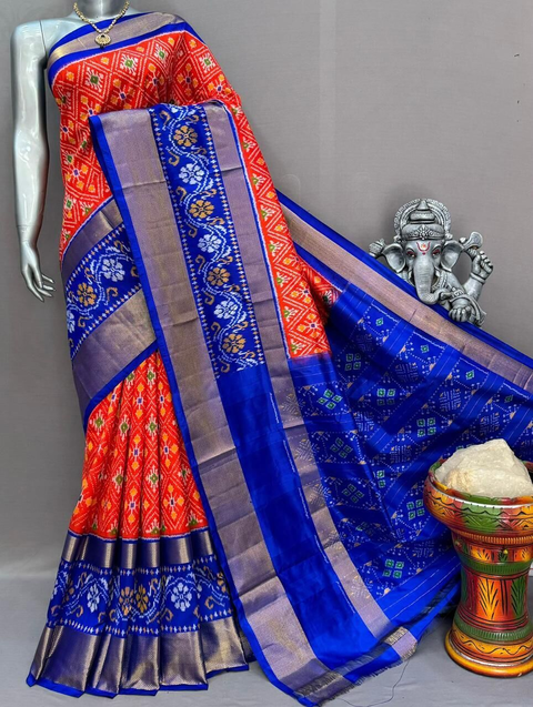 PSNTIDSS4V22NDDC52- Ikat silk saree